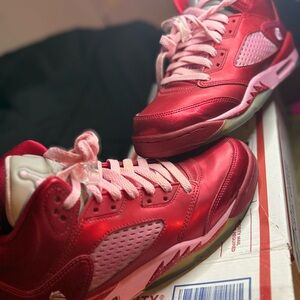 Red and Pink Valentine’s Day Jordan 5s
